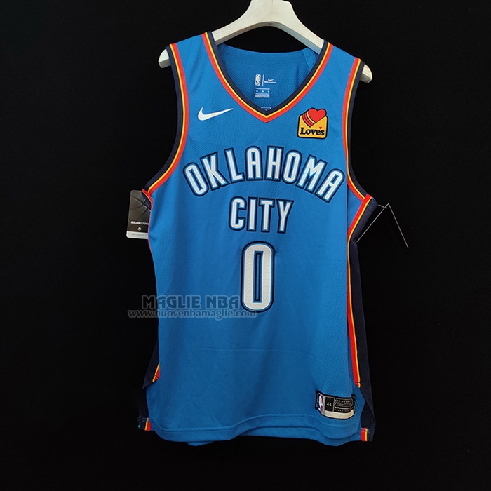 Maglia
 Russell Westbrook NO 0 Oklahoma City Thunder Icon Autentico
 Blu
